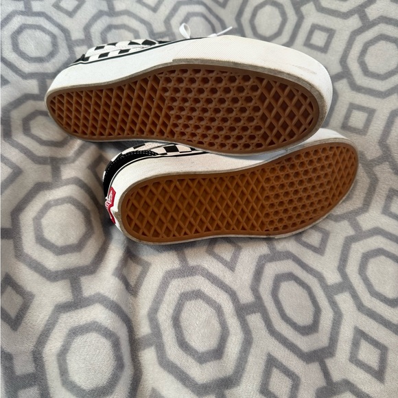 Vans Black and White Checkerboard Shoes - Picture 6 of 7